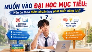 Muốn vào đại học mục tiêu: Nên ôn theo điểm chuẩn hay phát triển năng lực?