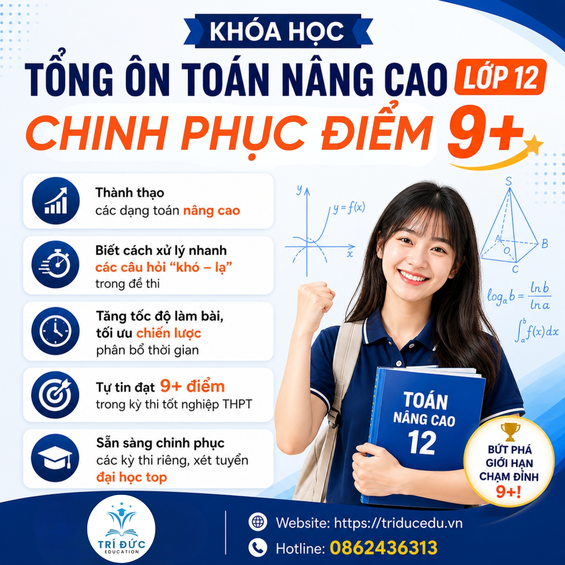 khóa học toán nâng cao lớp 12