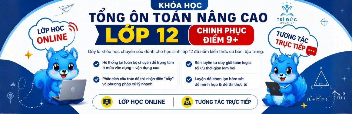khóa học toán nâng cao lớp 12
