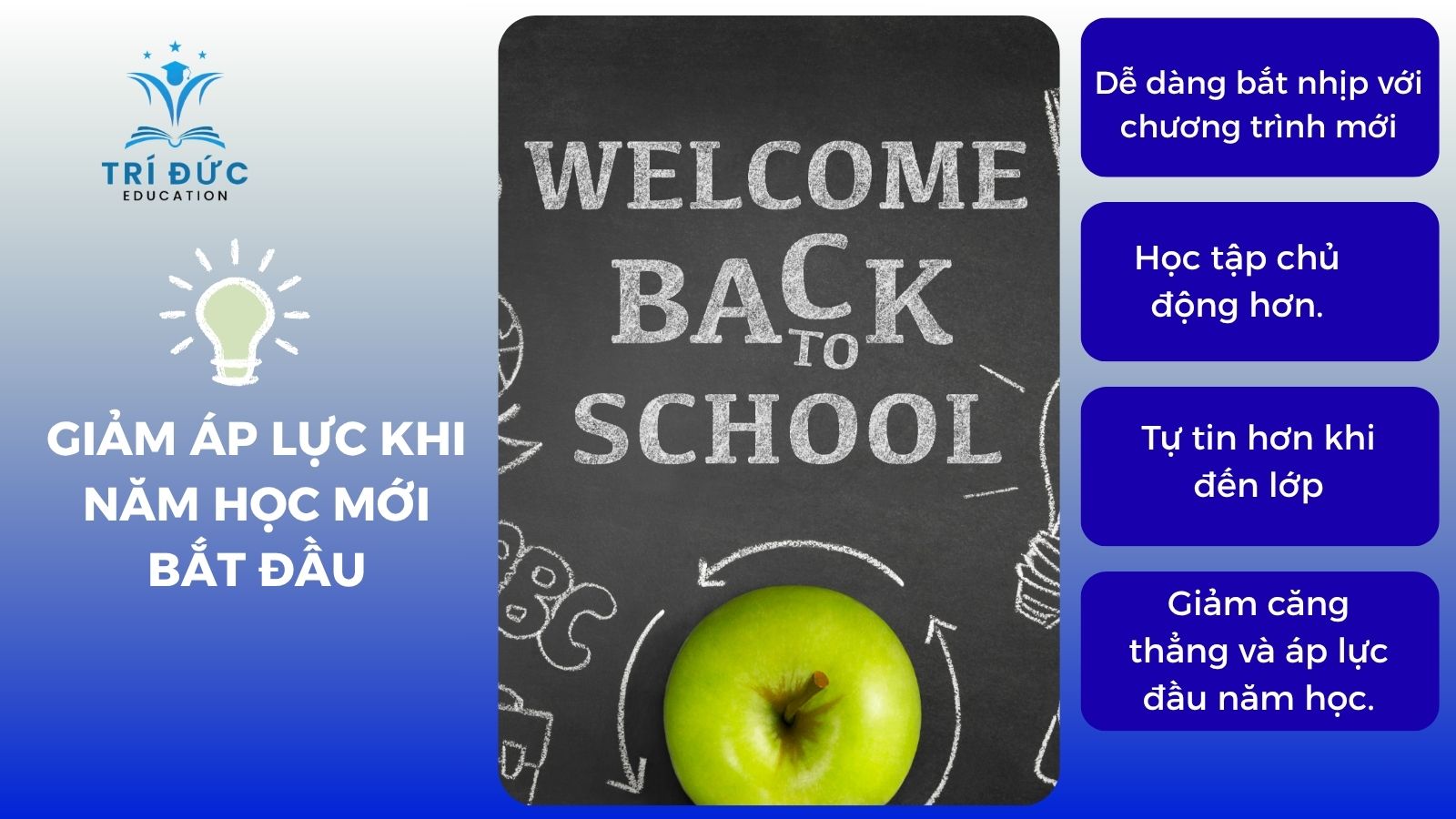 Giảm áp lực khi năm học mới bắt đầu