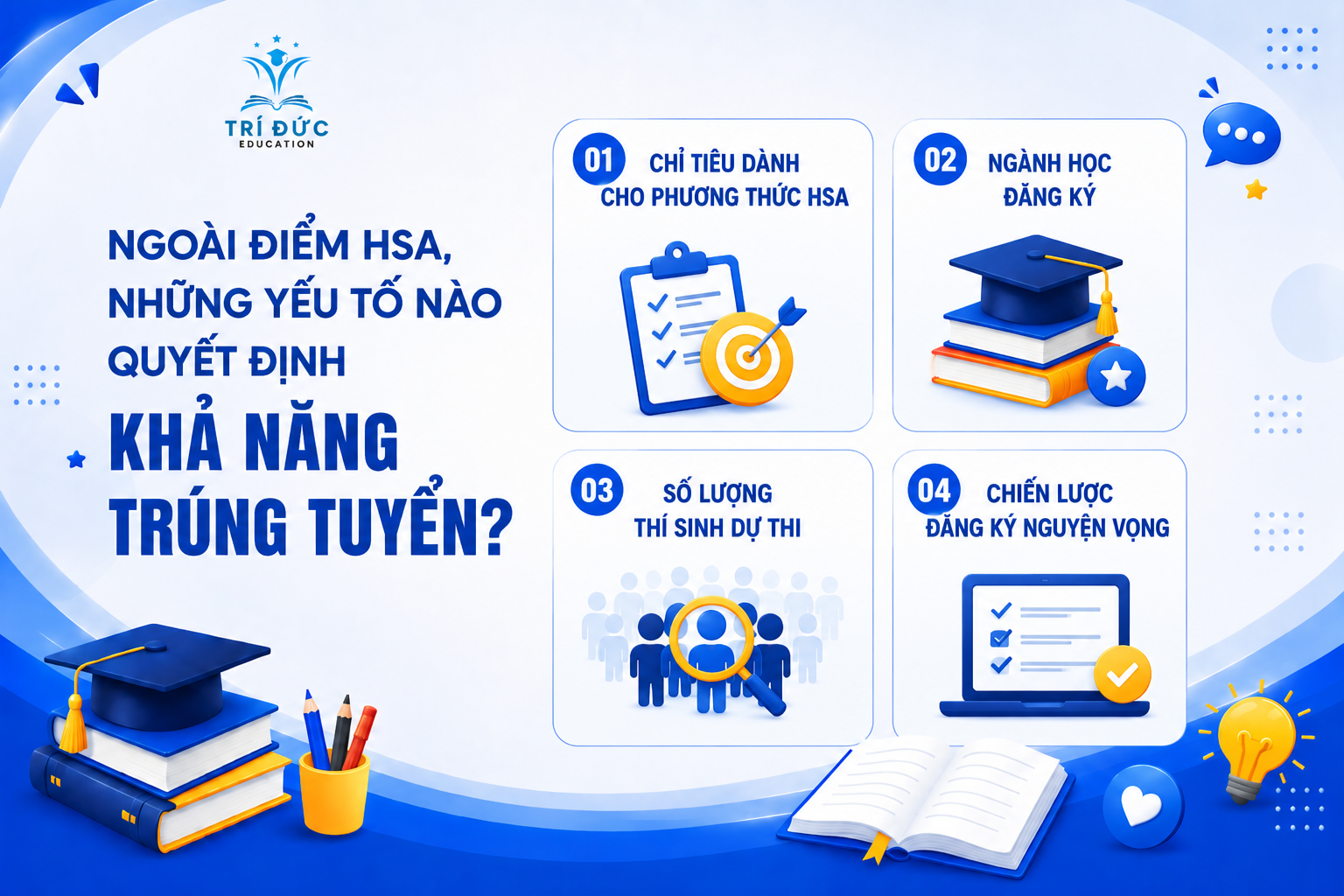 Ngoài điểm HSA, những yếu tố nào quyết định khả năng trúng tuyển?